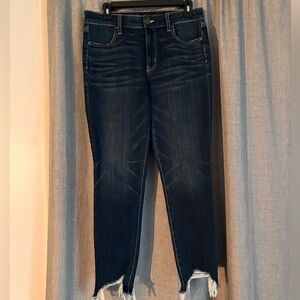 Patterned Denim Jeans